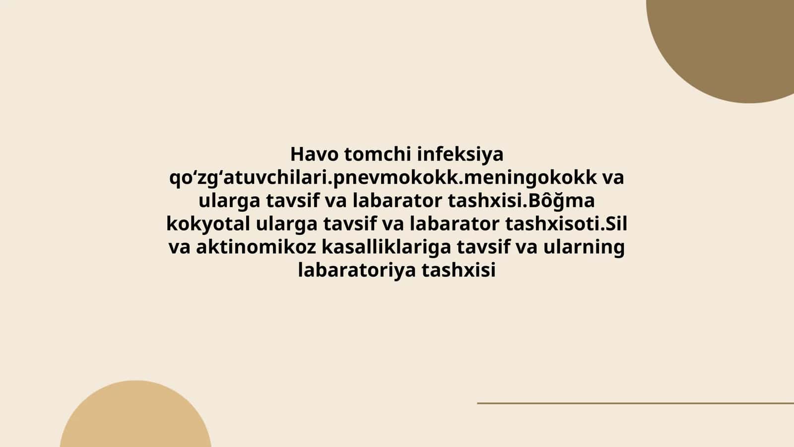 Havo tomchi infeksiya qoʻzgʻatuvchilari