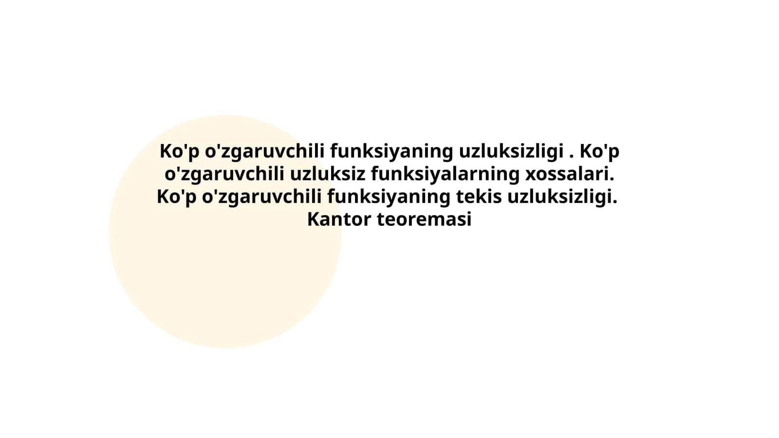 Kantor teoremasi
