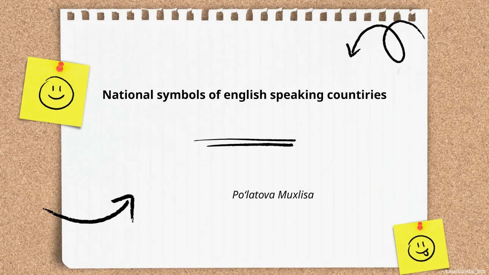 National symbols of English speaking countries