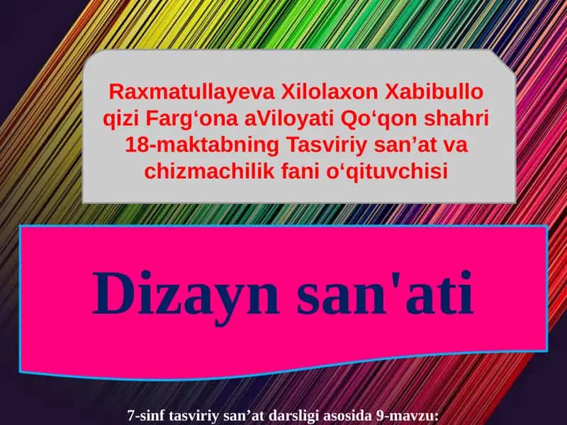 7-sinf tasviriy san’at darsligi