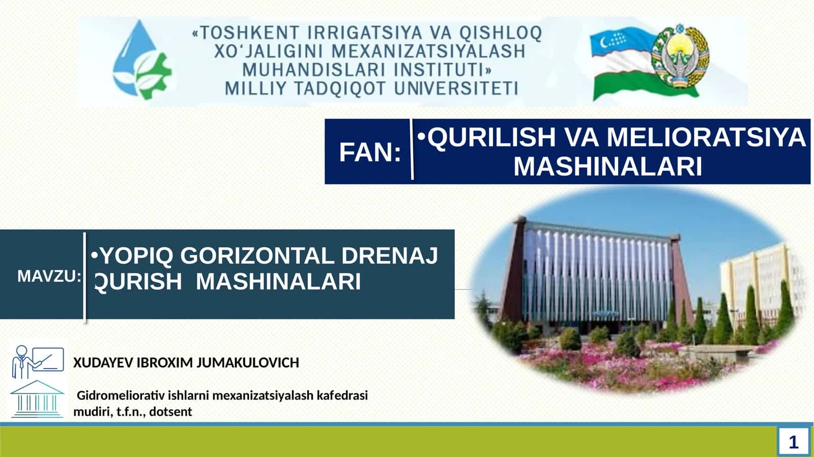 YOPIQ GORIZONTAL DRENAJ QURISH MASHINALARI