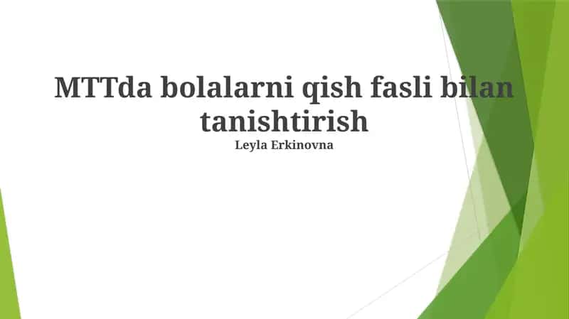 Qishki Hayvonlar va Ularning Moslashuvlari