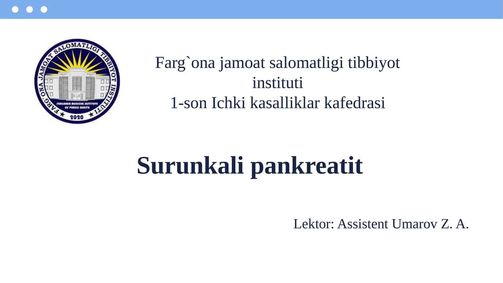 Surunkali pankreatit