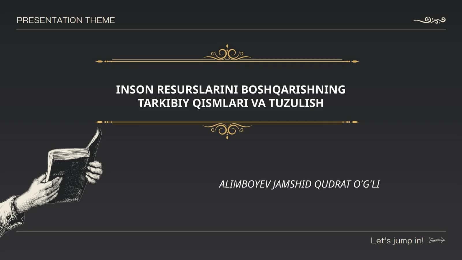 Inson Resurslarini Boshqarishning Tarkibiy Qismlari va Tuzulish