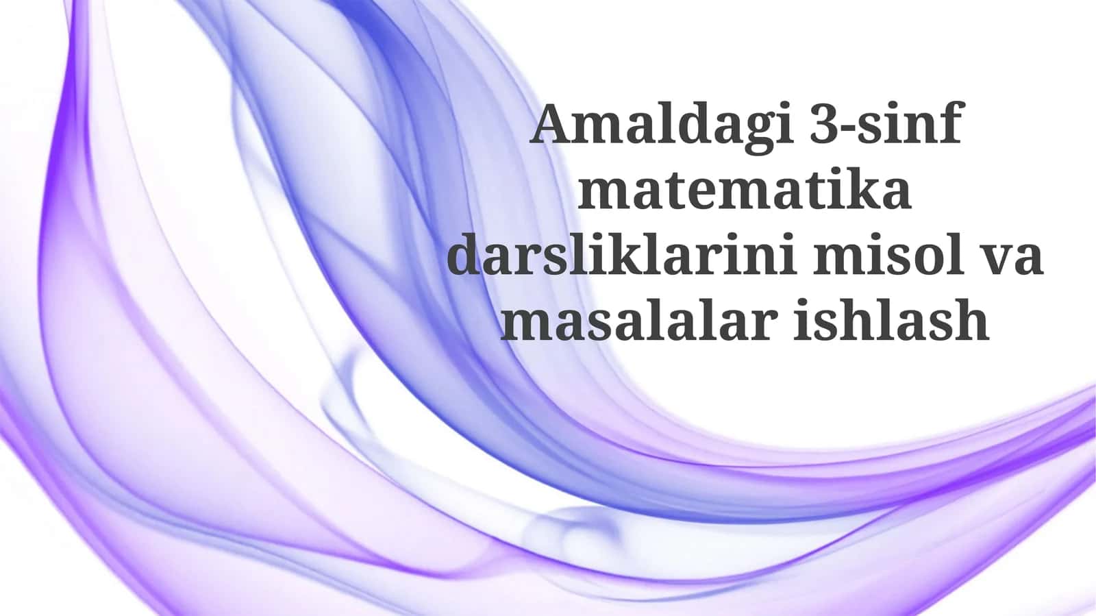 3-sinf matematika darsliklari