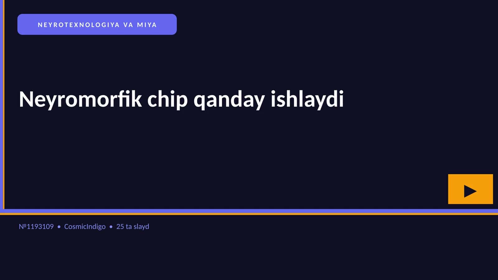 NEYROTEXNOLOGIYA VA MIYA