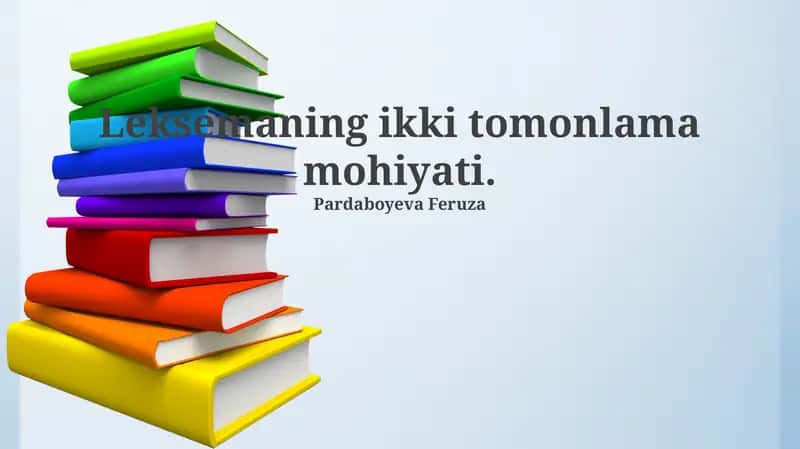 Leksemaning ikki tomonlama mohiyati