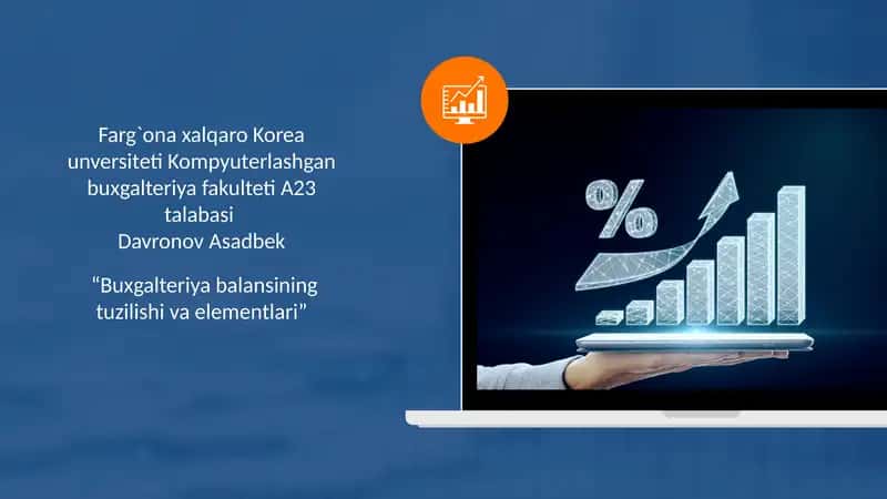 Buxgalteriya balansining tuzilishi va elementlari