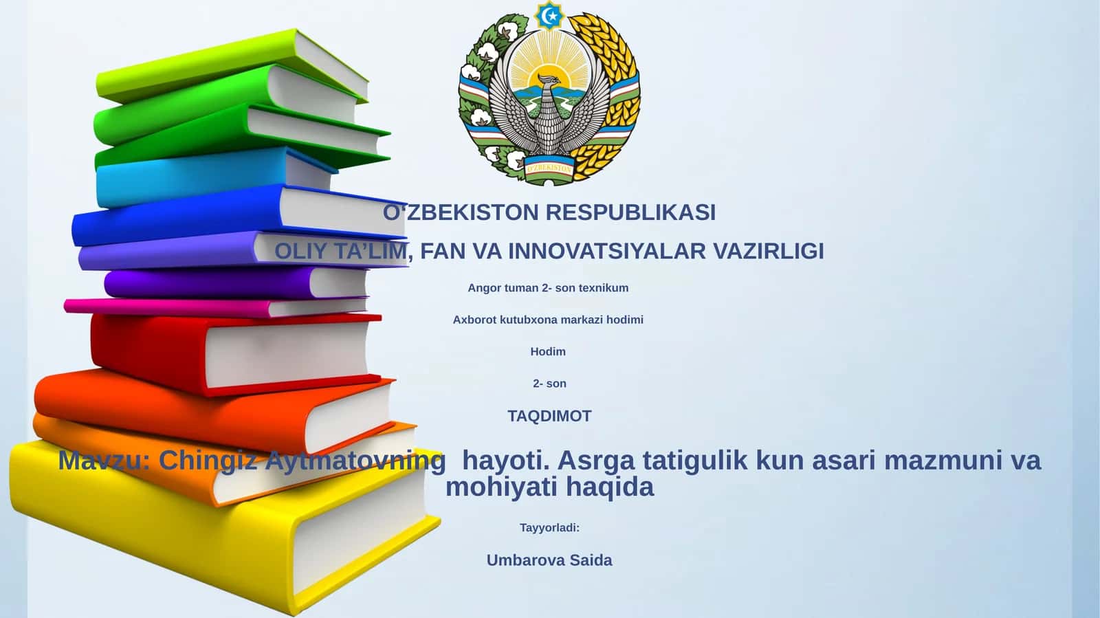 Chingiz Aytmatovning hayoti. Asrga tatigulik kun asari mazmuni va mohiyati haqida