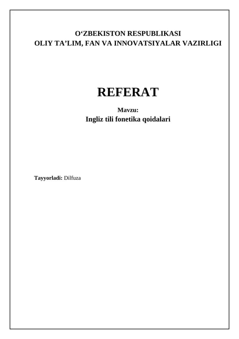 Ingliz tili fonetikasi