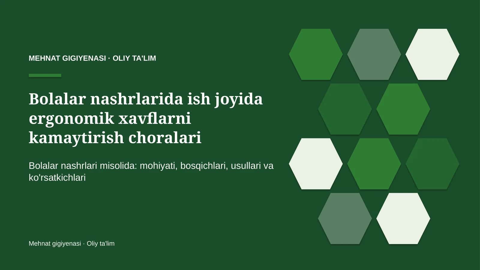 bolalar nashrlarida ish joyida ergonomik xavflarni kamaytirish choralari 9193