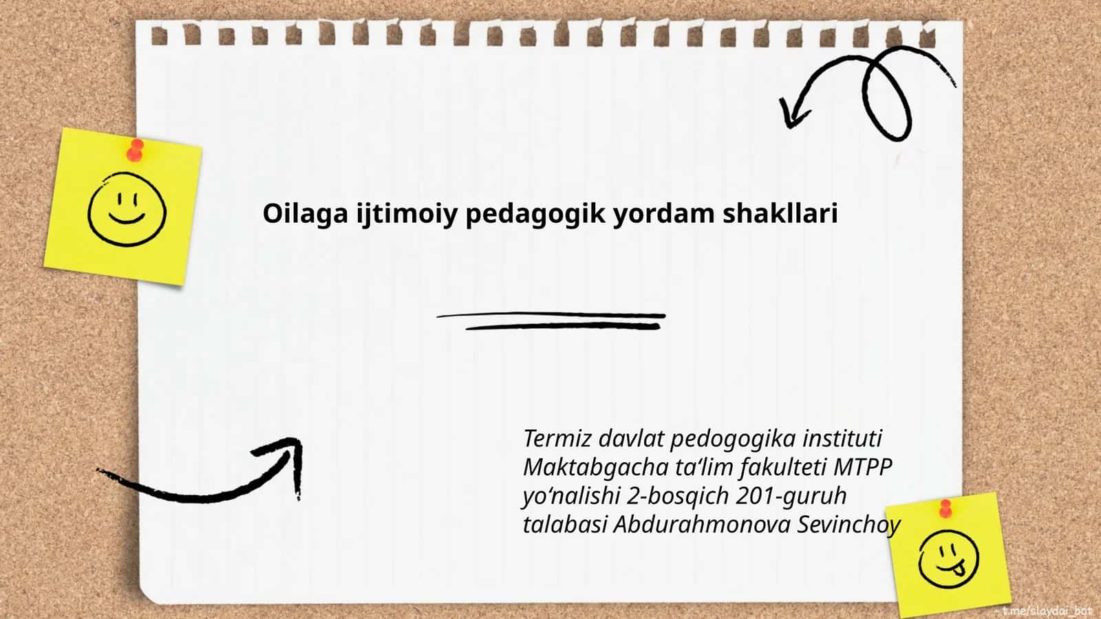 Oilaga ijtimoiy pedagogik yordam shakllari
