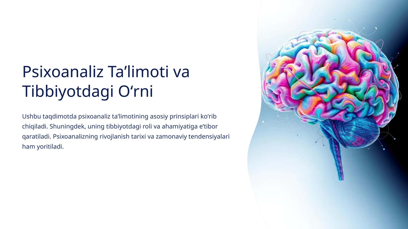 Psixoanaliz Taʼlimoti va Tibbiyotdagi Oʻrni