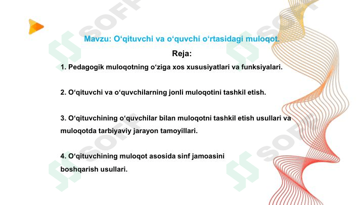 O‘qituvchi va o‘quvchi o‘rtasidagi muloqot