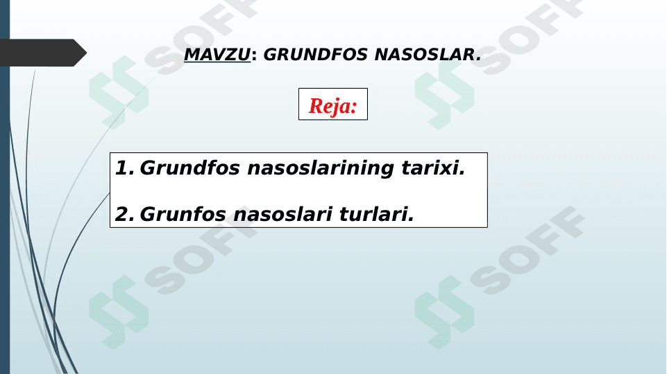 GRUNDFOS NASOSLAR.