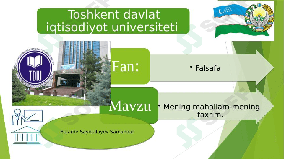 Mening mahallam-mening faxrim.