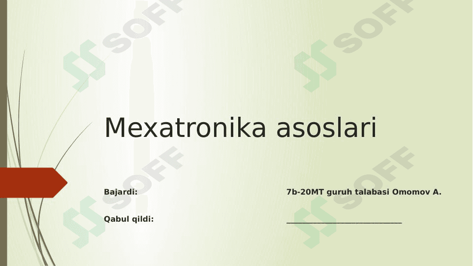 Mexatronika asoslari (MI)