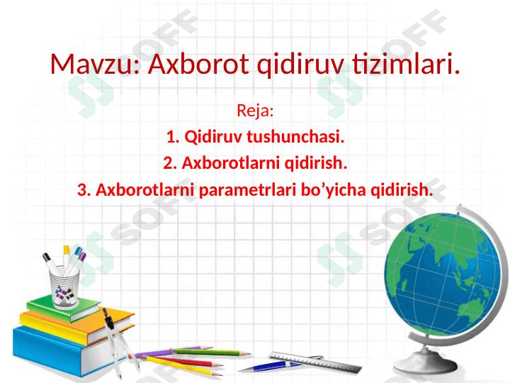 Axborot qidiruv tizimlari