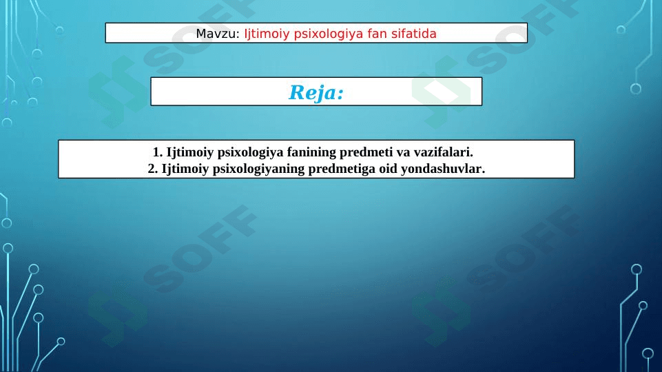 Ijtimoiy psixologiya fan sifatida