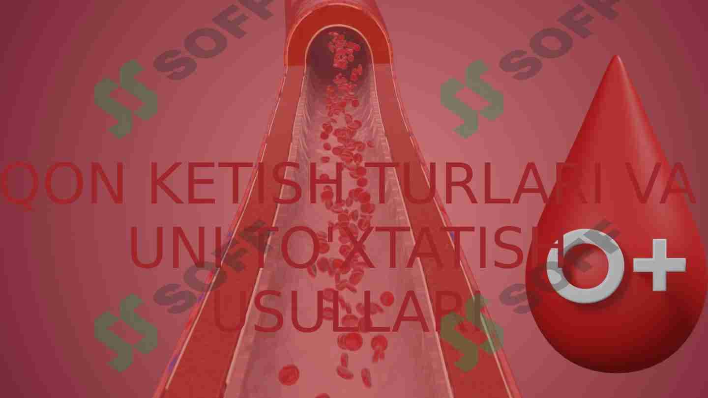 QON KETISH TURLARI VA UNI TO'XTATISH USULLARI