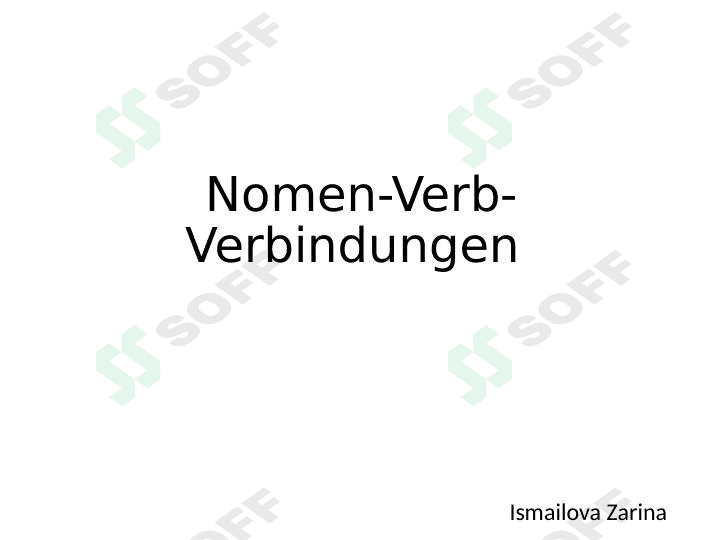 Nomen-Verb-Verbindugen