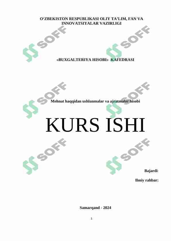 Mehnat haqqidan ushlanmalar va ajratmalar hisobi