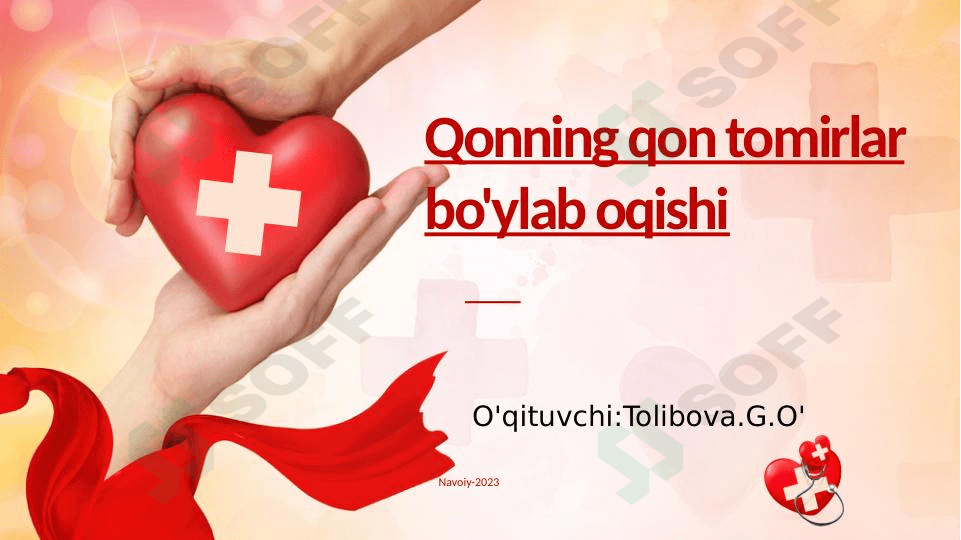 Qonning qon tomirlar bo'ylab oqishi