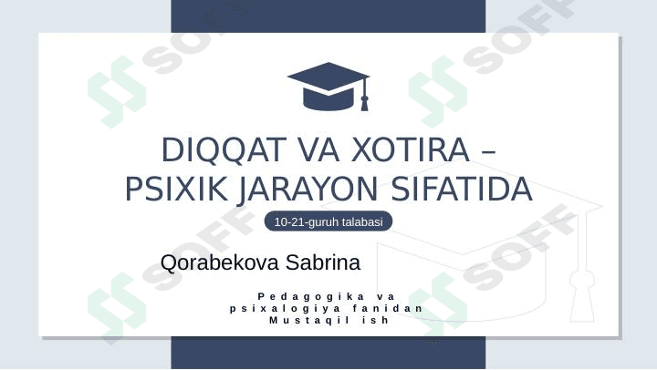 Diqqat va Xotira