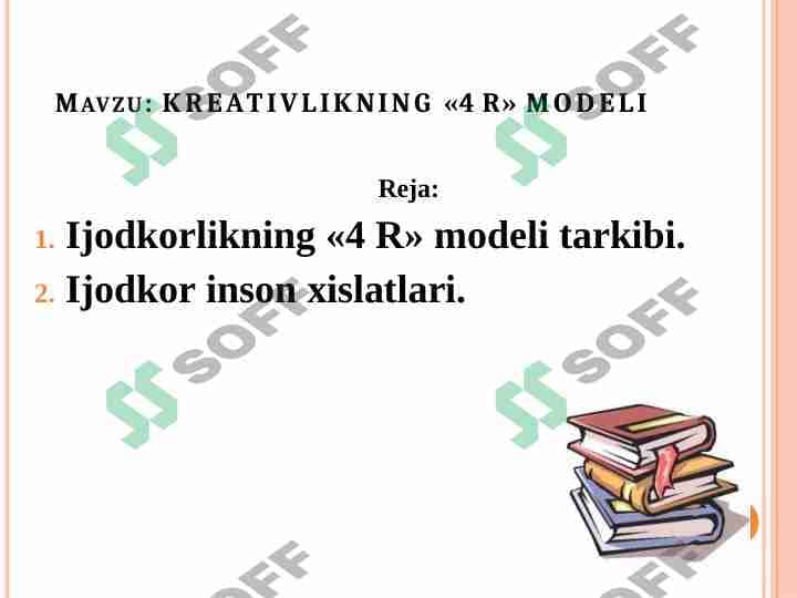KREATIVLIKNING «4 R» MODELI