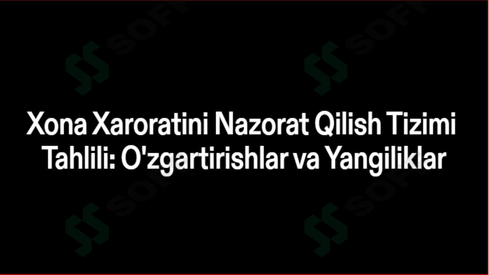 Xona xaroratini boshqarish.