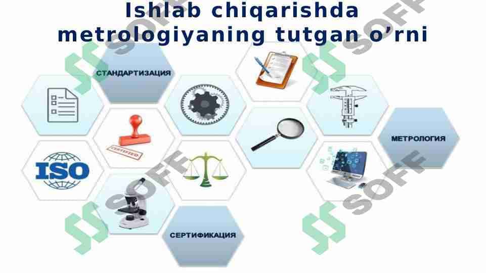 Ishlab chiqarishda metrologiyaning tutgan o’rni