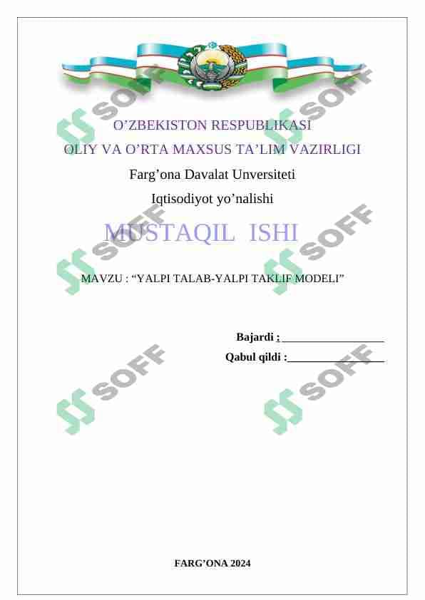 yalpi talab yalpi taklif modeli