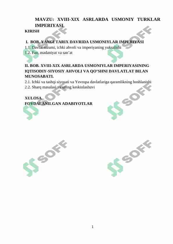 USMONIY TURKLAR IMPERIYASI