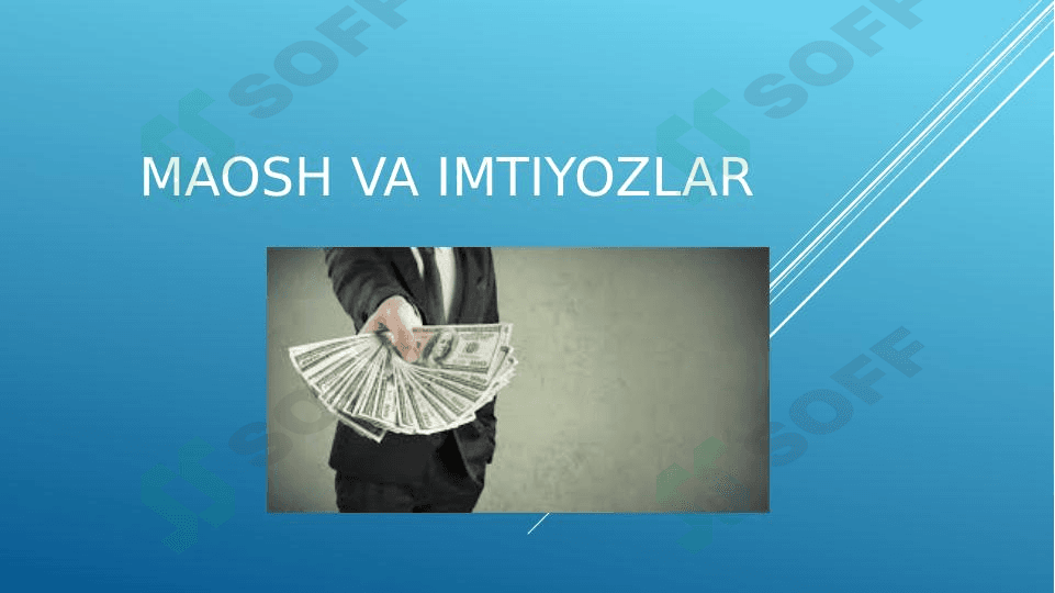 Maosh va imtiyozlar