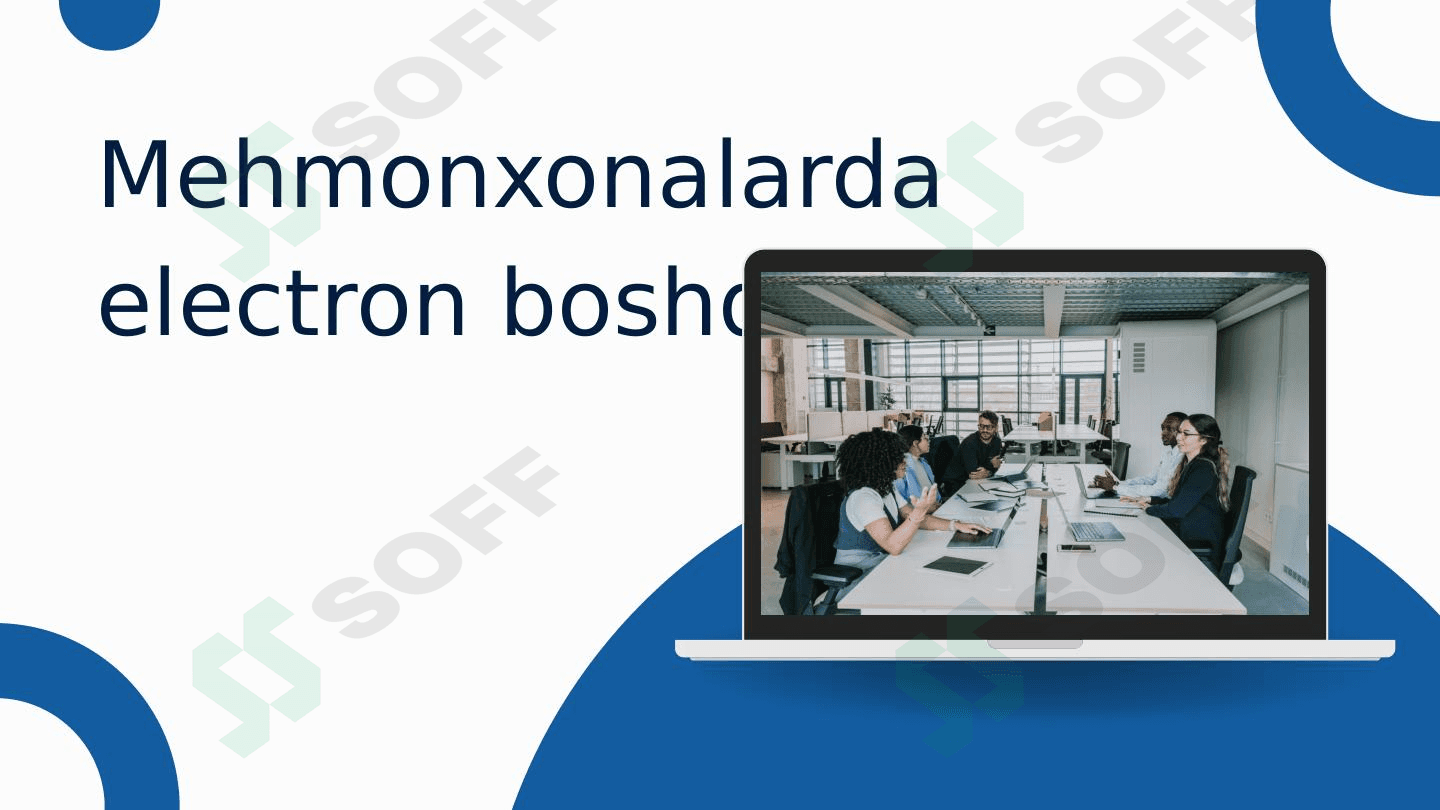 Mehmonxona xo'jaligida elektron boshqaruv