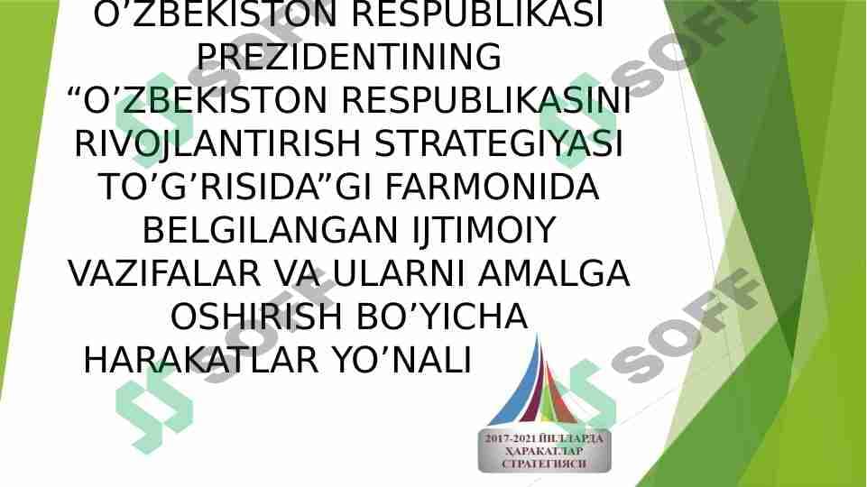 HARAKATLAR STRATEGIYASI