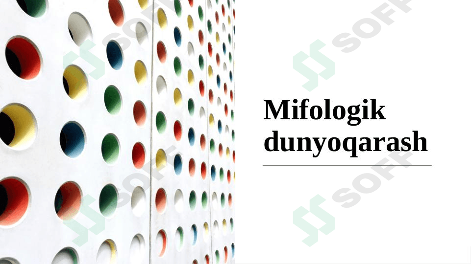 Mifologik dunyoqarash