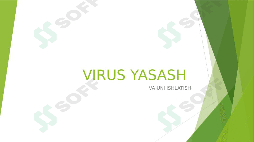 Virus yasash va uni ishlatish