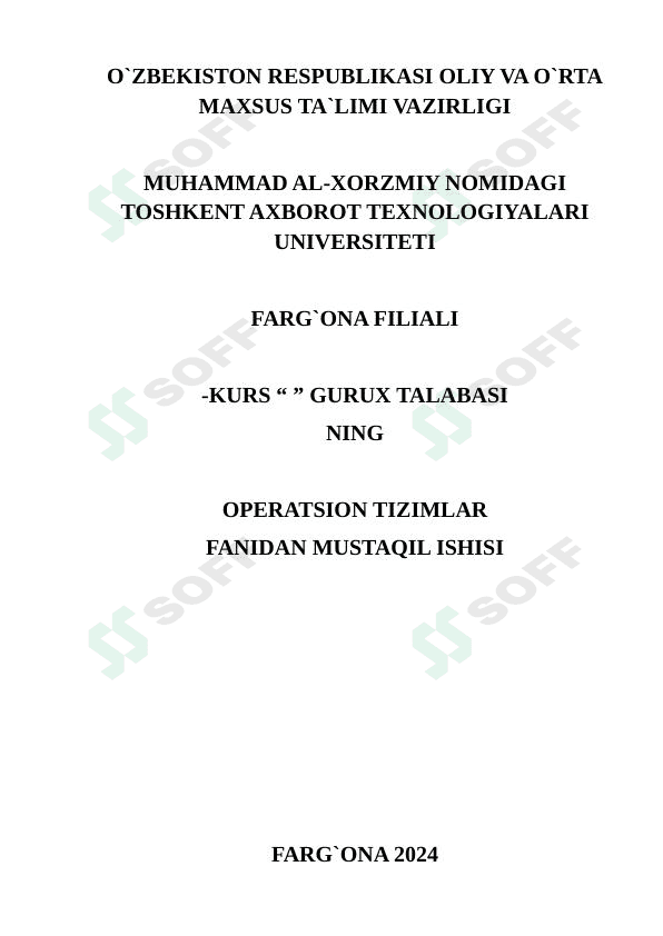 Operatsion tizimlar tarixi