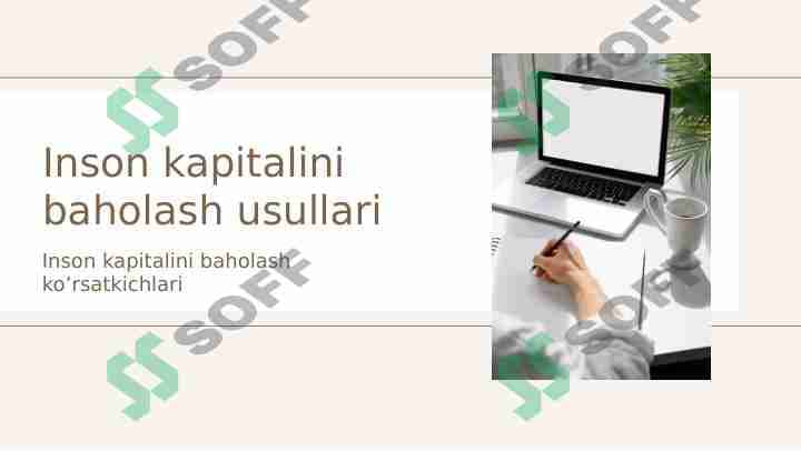 Inson kapitalini baholash usullari