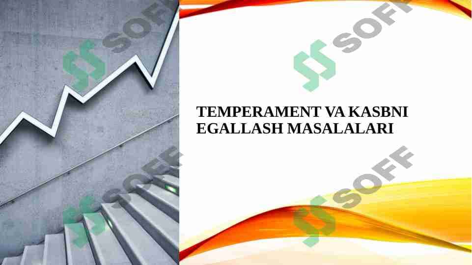 Temperament va kasbni egallash masalalari