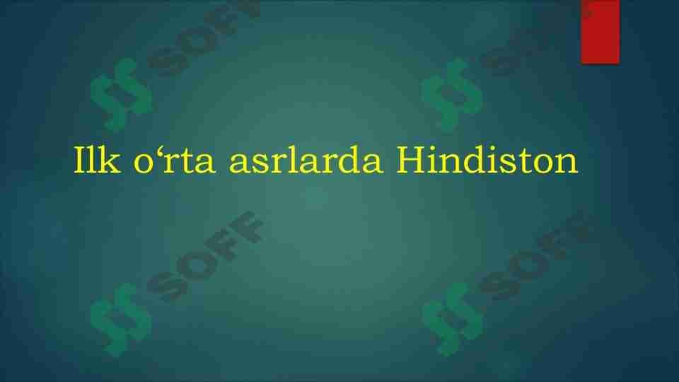 Ilk o'rta asrlarda Hindiston