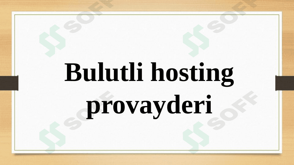 Bulutli hosting provayderi