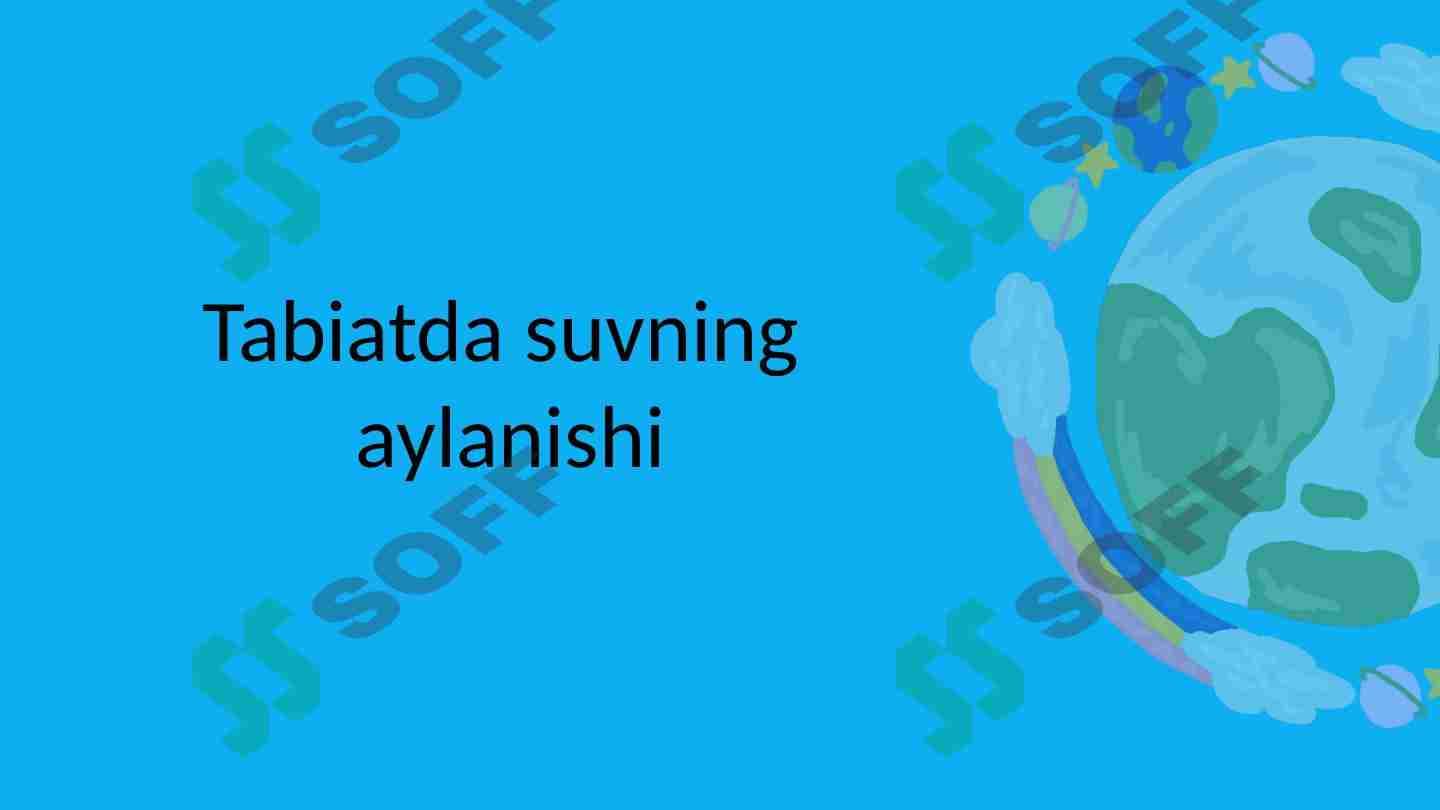 Tabiatda suvning aylanishi