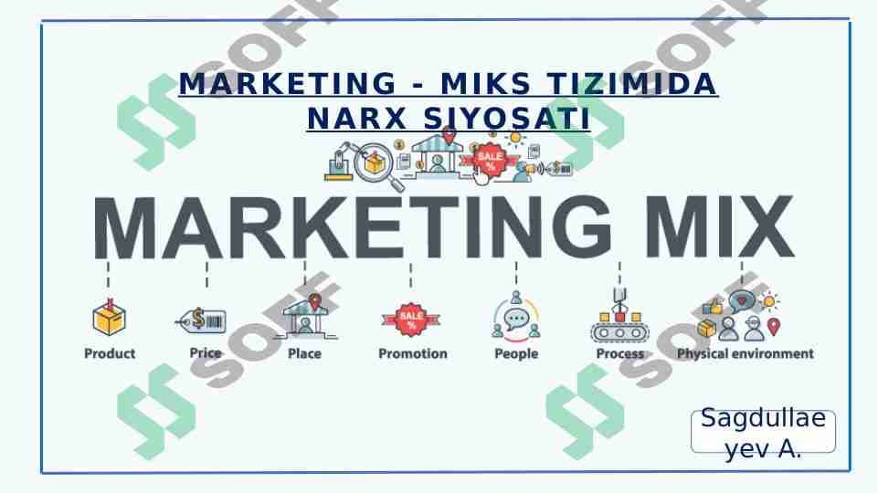 Marketing miks tizimida narx siyosati