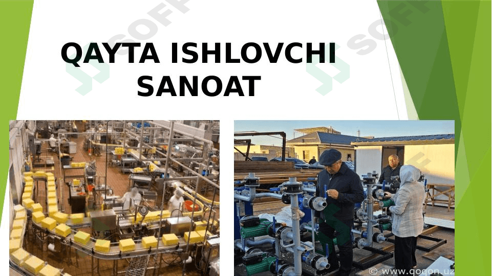 QAYTA ISHLOVCHI SANOAT