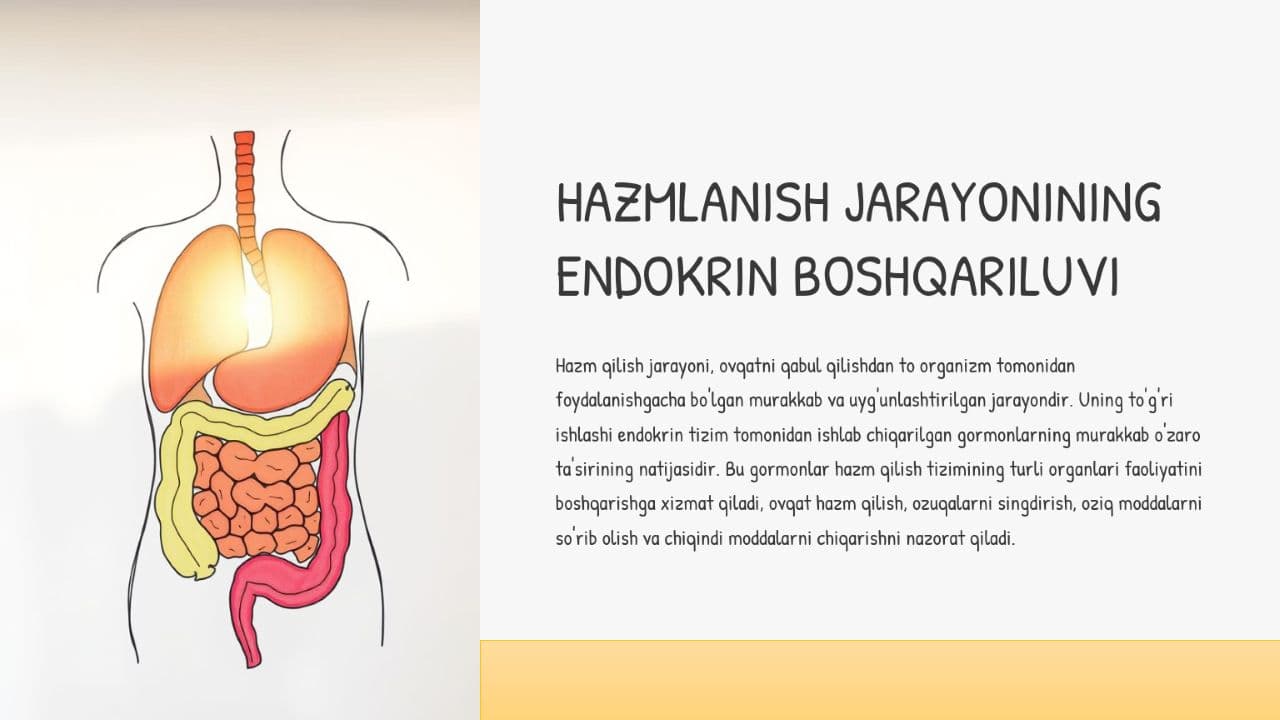 HAZMLANISH JARAYONINING ENDOKRIN BOSHQARILUVI