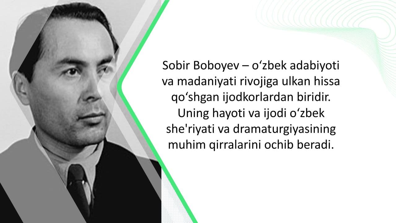 Sobir Boboyev hayoti Va İjodi