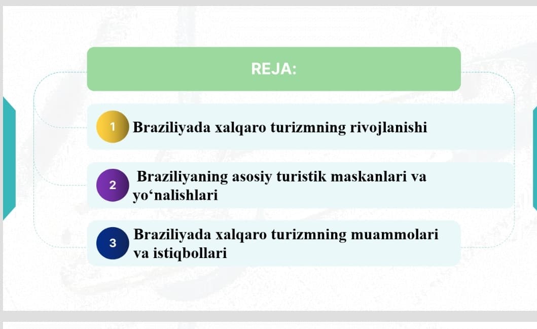 Braziliyada xalqaro turizimi