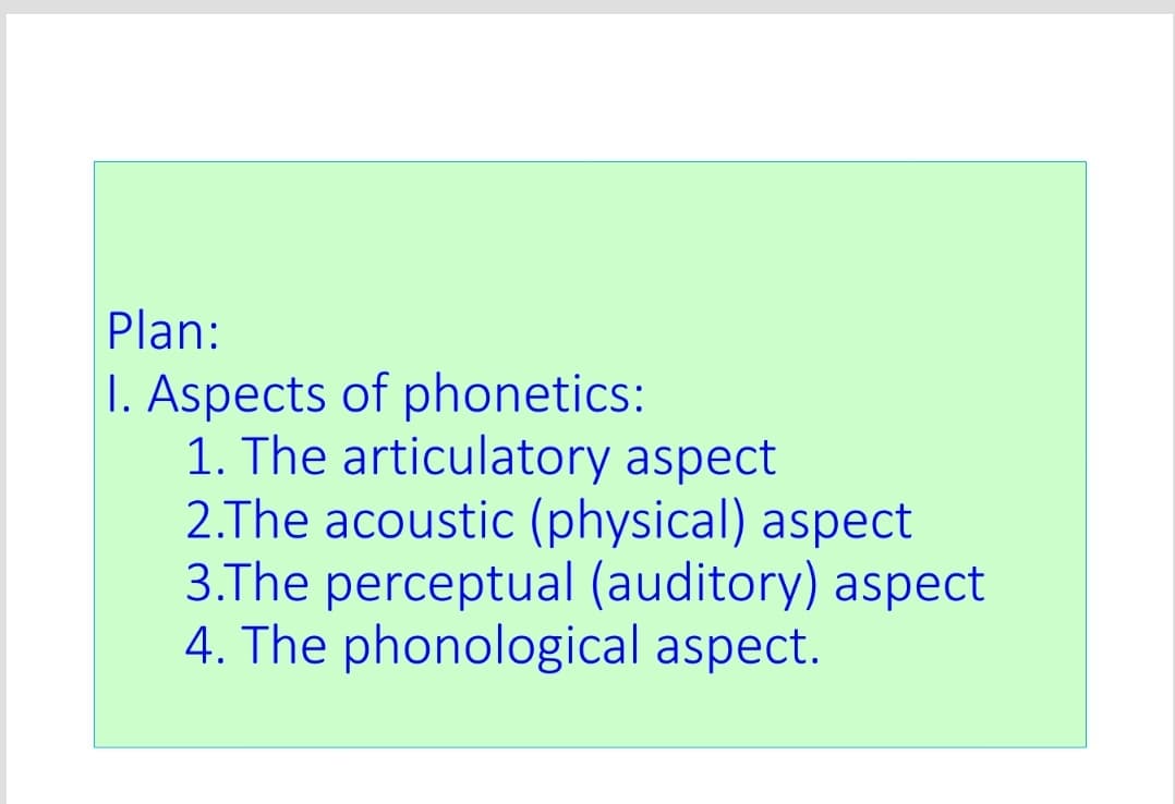 Aspects of phonetics and methods of investigations Transcription.